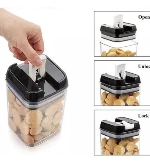 SET DE 5 CONTENEDORES HERME TICOS PARA ALIMENTOS - 4
