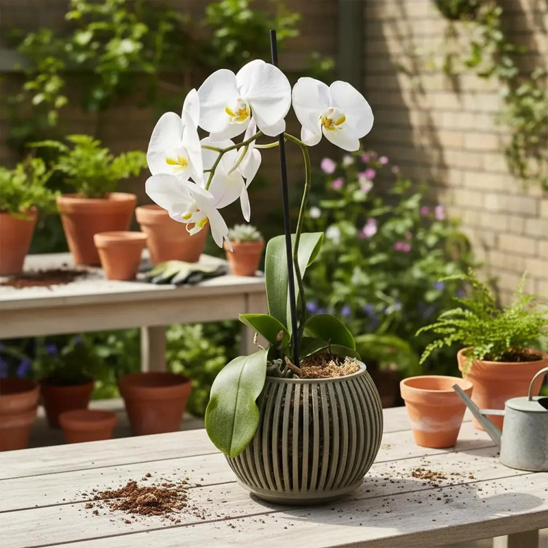MACETA GRANDE PARA ORQUIDEAS CON DISEÑO VENTILADO - 2