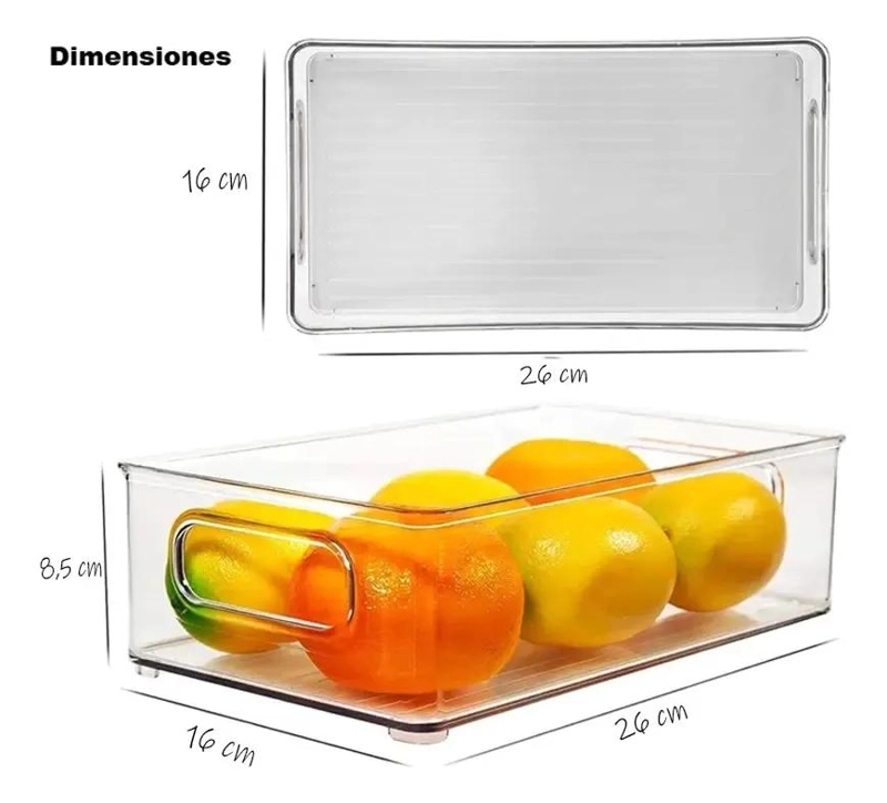 ORGANIZADOR DE REFRIGERADOR Y DESPENSA 4 PIEZAS - 6