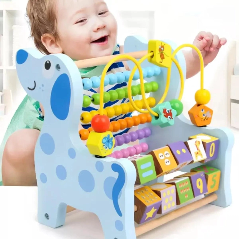 LABERINTO DE CUENTAS DE MADERA PARA NIÑOS - 3