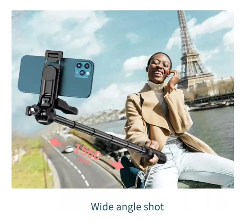 TRIPODE AJUSTABLE DE SELFIE 1.70 METROS PARA SMARTPHONE - 3