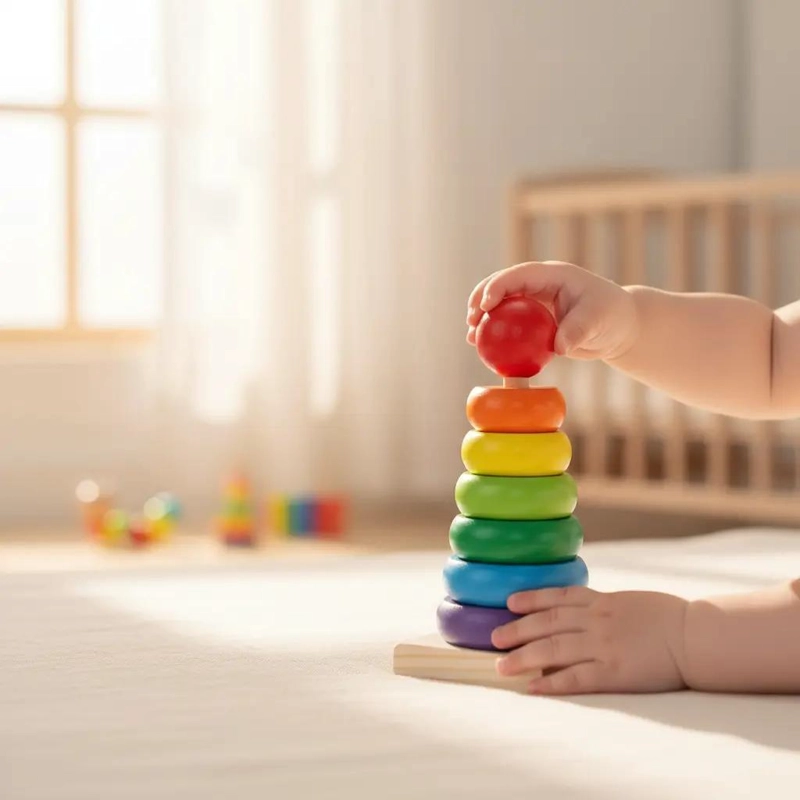 JUGUETES DIDACTICOS DE MADERA PARA BEBE S ESTIMULACION PACK 7 - 2