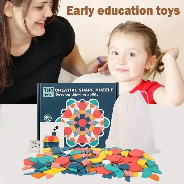 SET DE ROMPECABEZAS DE MADERA PARA NIÑOS 155 PIEZAS - 2