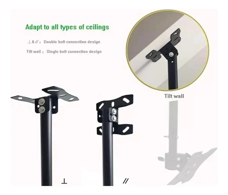 SOPORTE DE TECHO PARA TV AJUSTABLE 26 A 60 PULGADAS - 7