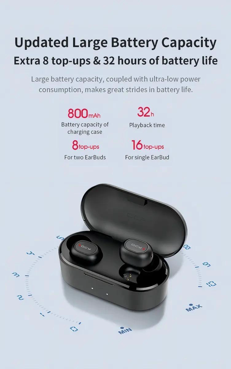 AURICULARES IN-EAR INALAMBRICOS CON CARGA Y MICROFONO - 1