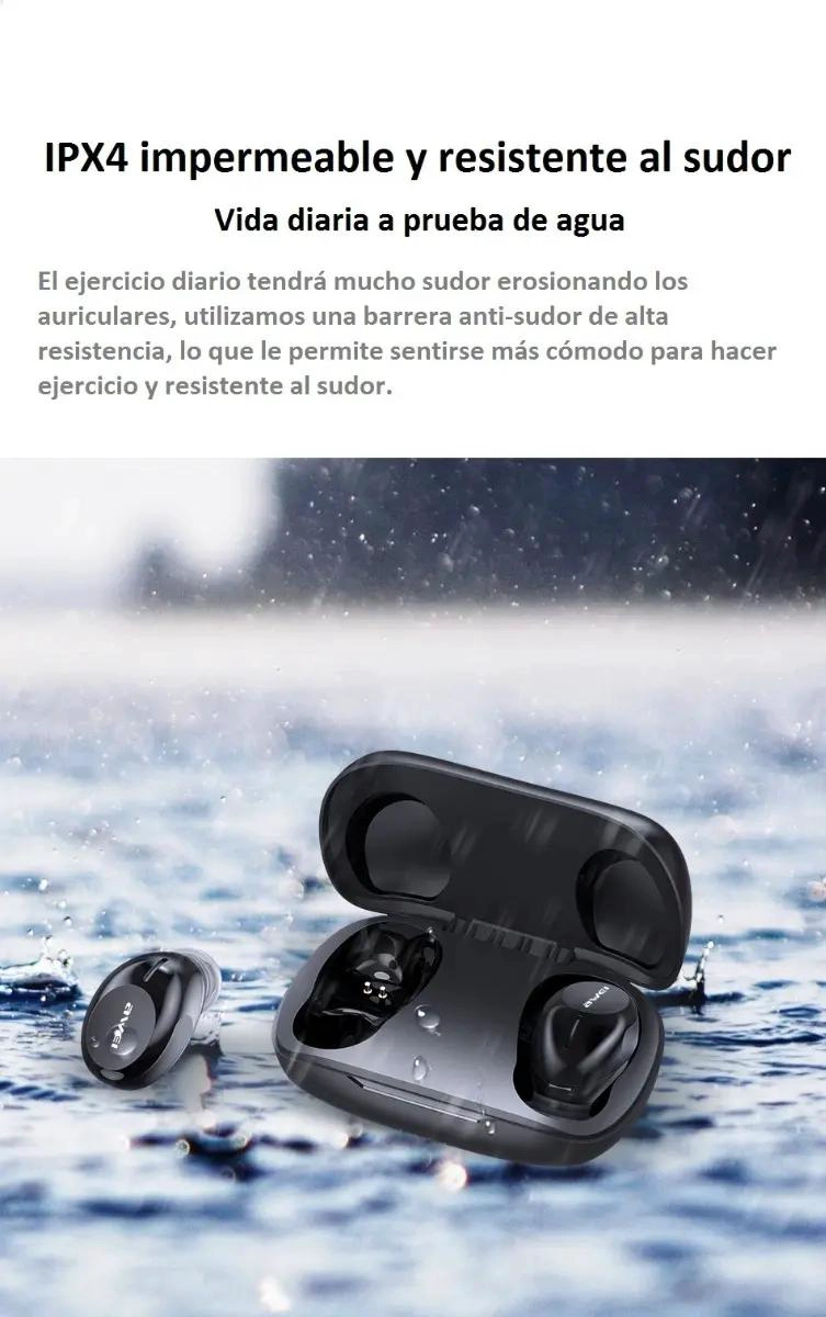 AURICULARES BLUETOOTH INALAMBRICOS CON ESTUCHE DE CARGA - 1