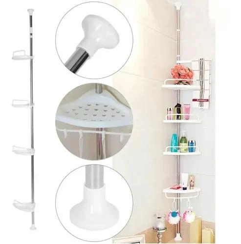 ORGANIZADOR ESQUINERO DUCHA MULTIUSO AJUSTABLE CON 4 PISOS - 4