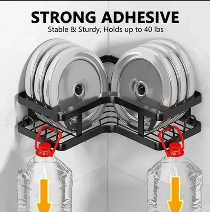 ESTANTE METALICO PARA BAÑO CON 5 CESTAS DE ALMACENAMIENTO - 1