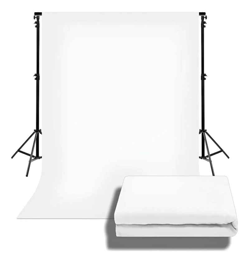 FONDO DE PANTALLA VERDE Y BLANCO PROFESIONAL 3X3M PARA FOTOGRAFIA - 1