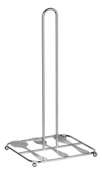 PORTA TOALLA ROLLO PAPEL ABSORBENTE DE ACERO PARA COCINA - 6