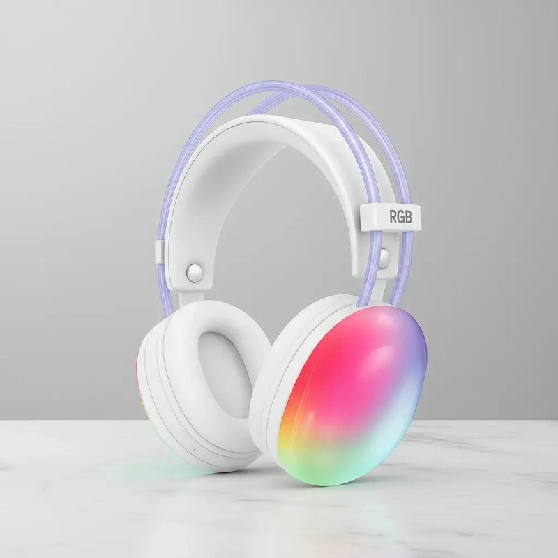 AUDIFONOS INALAMBRICOS P880 CON ILUMINACION RGB Y SONIDO POTENTE - 9