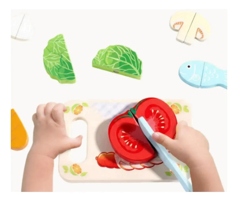 COCINA DIDACTICA INFANTIL DE MADERA PARA JUGAR - 7