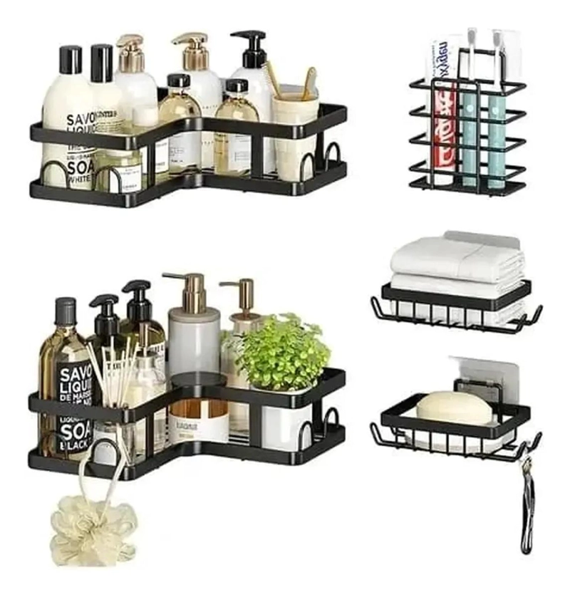 ORGANIZADOR DE BAÑO 5 PIEZAS PARA ESPACIOS REDUCIDOS - 1