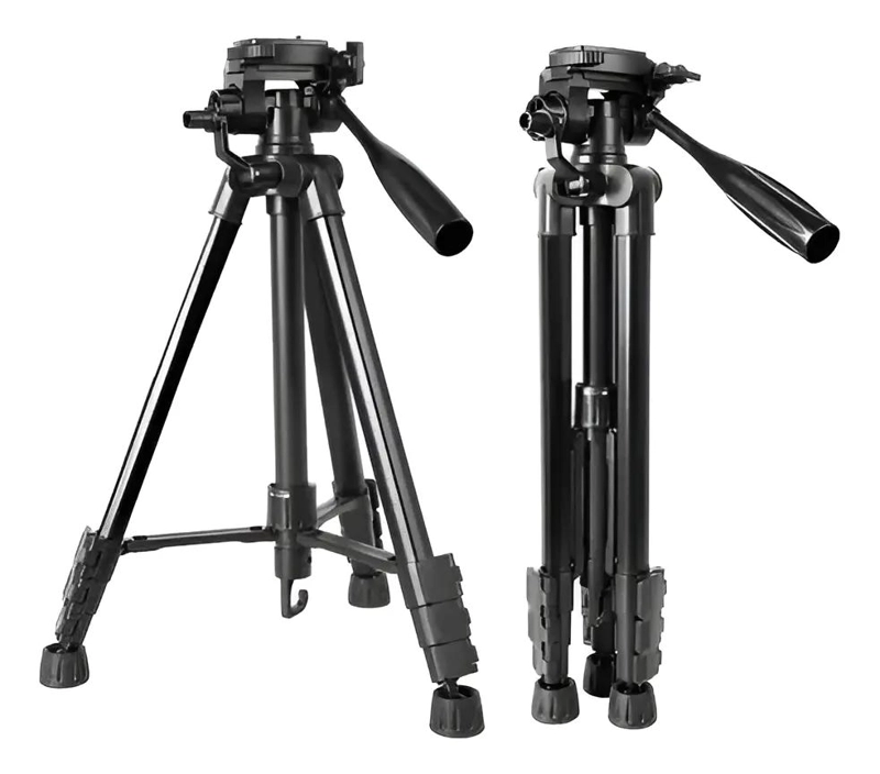 TRIPODE DE FOTOGRAFIA 140 CM CON SOPORTE PARA CELULAR Y CAMARA - 3