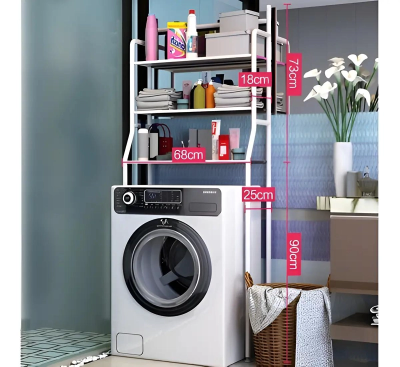 ESTANTE METALICO ORGANIZADOR DE 3 NIVELES PARA BAÑO - 5