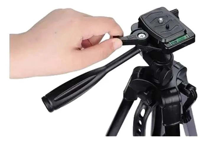 TRIPODE PROFESIONAL AJUSTABLE PARA CAMARA Y CELULAR 65-144 CM - 2