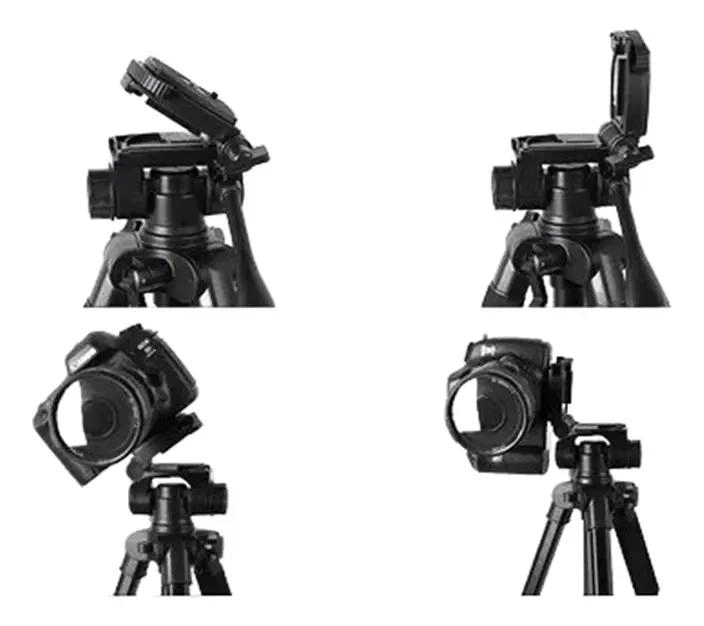 TRIPODE PROFESIONAL AJUSTABLE PARA CAMARA Y CELULAR 65-144 CM - 4