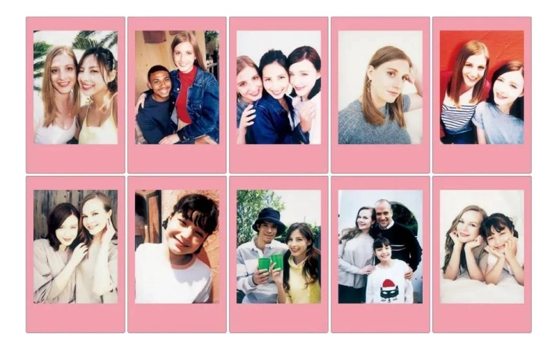 PACK DE 10 PELICULAS INSTANTANEAS COLOR ROSA PARA INSTAX MINI - 2