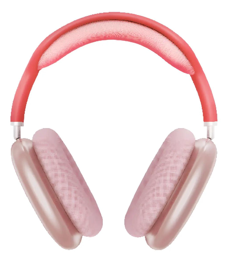 AUDIFONO INALAMBRICO ROSA CON MICROFONO Y CONTROLES - 1