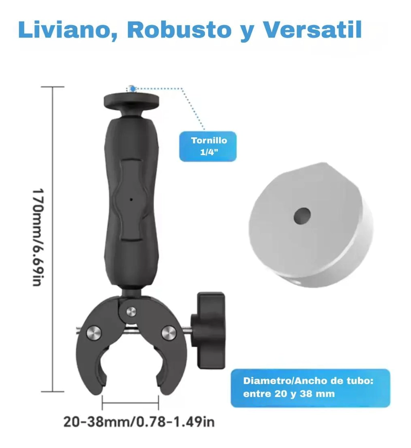 SOPORTE ABRAZADERA PARA INSTALACION DE INTERNET SATELITAL - 2