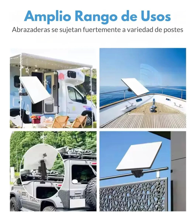 SOPORTE ABRAZADERA PARA INSTALACION DE INTERNET SATELITAL - 7