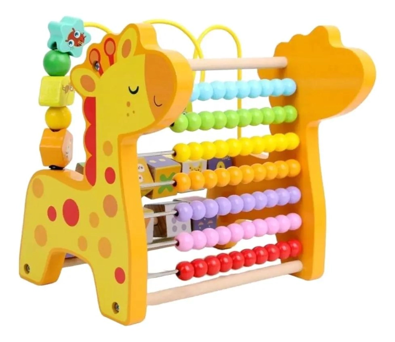 JUGUETE EDUCATIVO DE MADERA MULTIFUNCIONAL PARA NIÑOS - 1