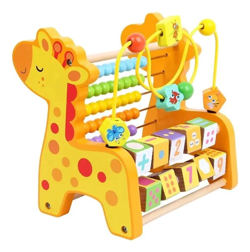JUGUETE EDUCATIVO DE MADERA MULTIFUNCIONAL PARA NIÑOS - 2