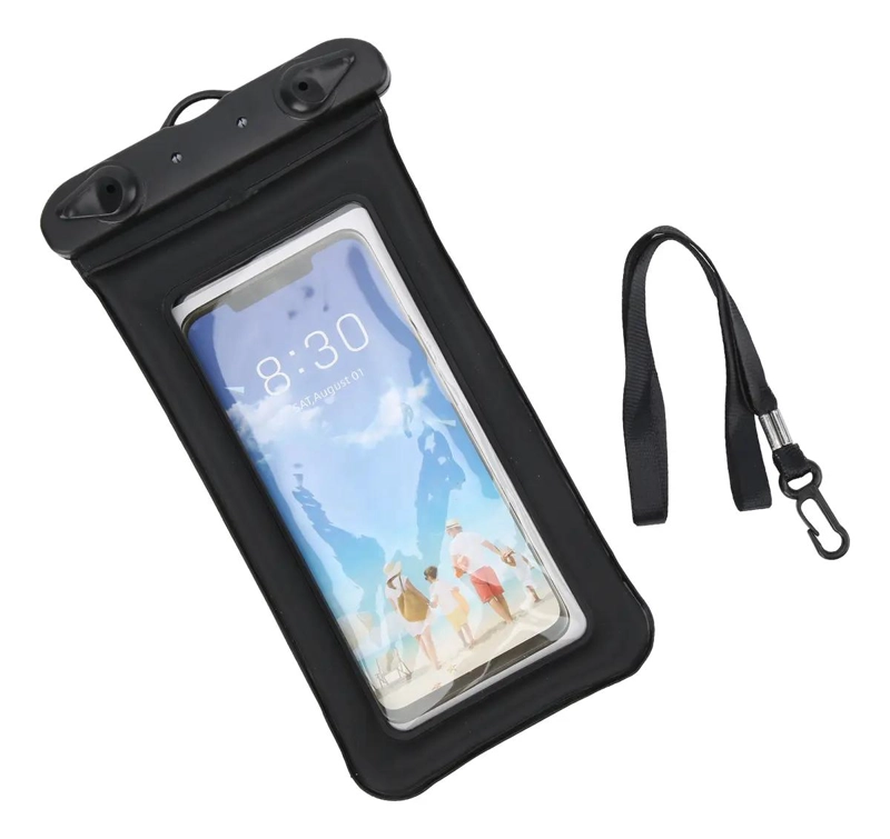 FUNDA FLOTANTE INFLABLE PARA TELE FONO MOVIL IMPERMEABLE - 1