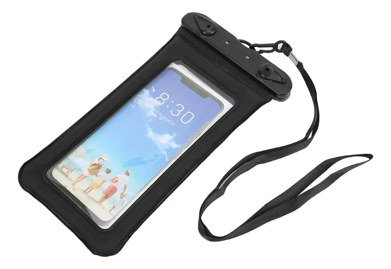 FUNDA FLOTANTE INFLABLE PARA TELE FONO MOVIL IMPERMEABLE - 3