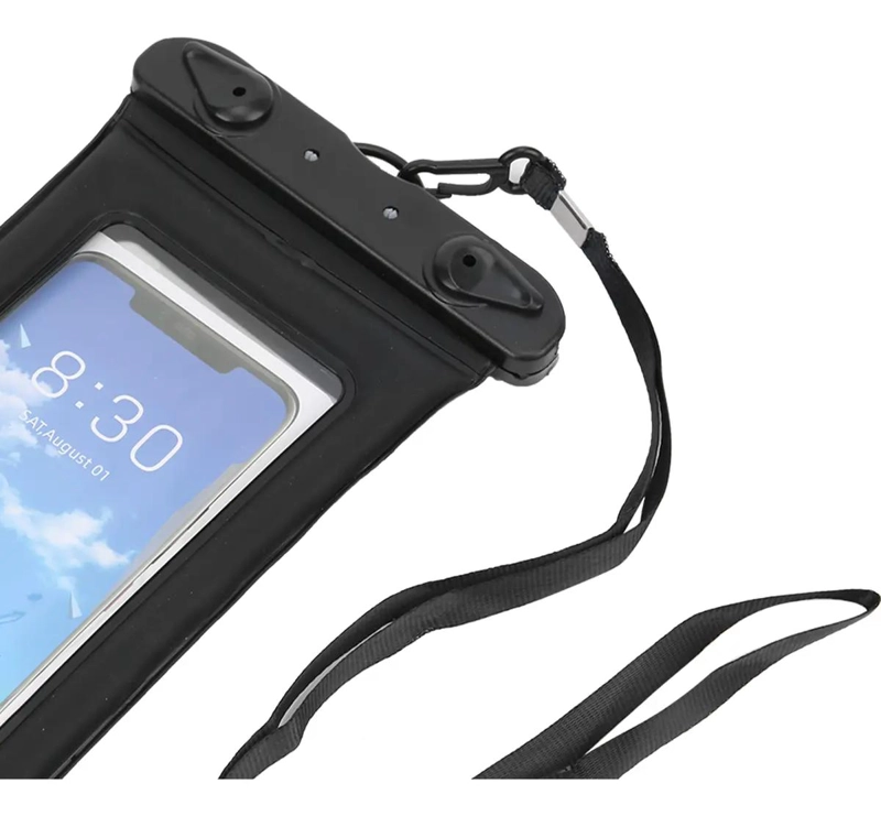 FUNDA FLOTANTE INFLABLE PARA TELE FONO MOVIL IMPERMEABLE - 6