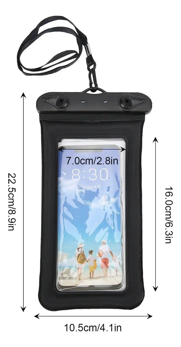 FUNDA FLOTANTE INFLABLE PARA TELE FONO MOVIL IMPERMEABLE - 9