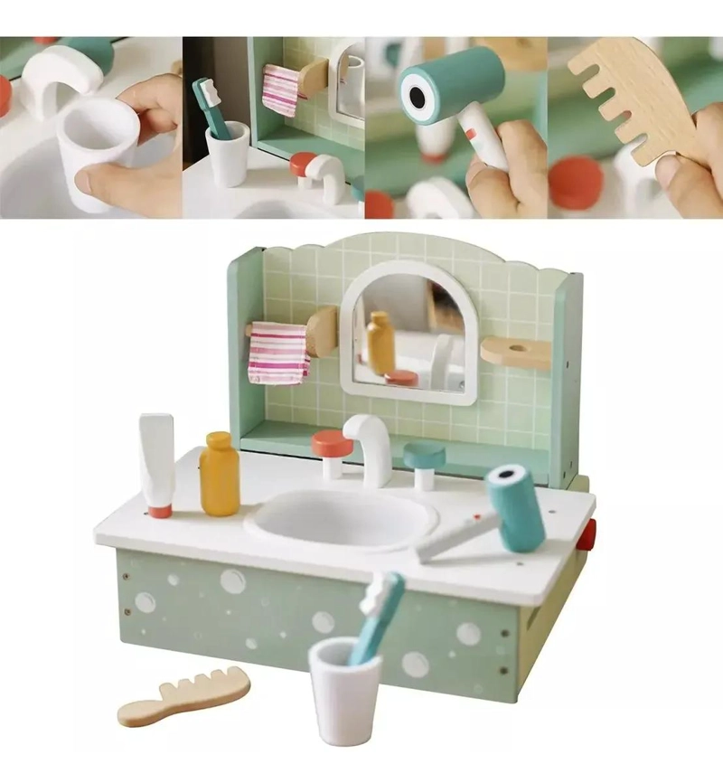 JUEGO DIDACTICO DE LAVADO PARA NIÑOS CON ACCESORIOS DE BAÑO - 2