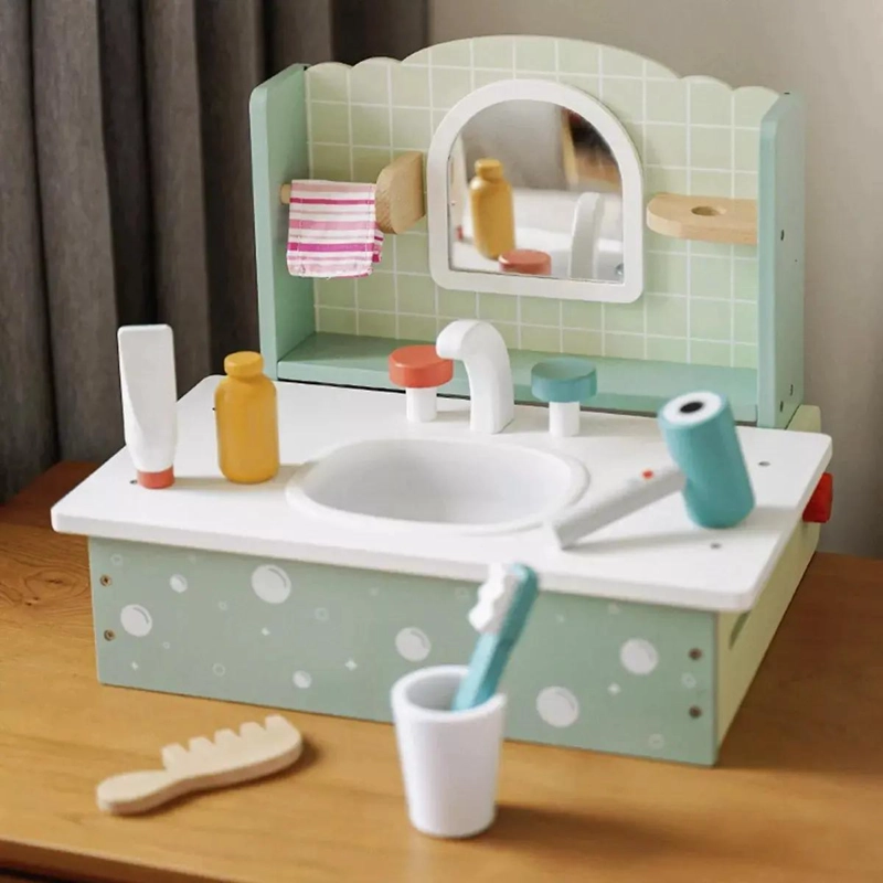 JUEGO DIDACTICO DE LAVADO PARA NIÑOS CON ACCESORIOS DE BAÑO - 4