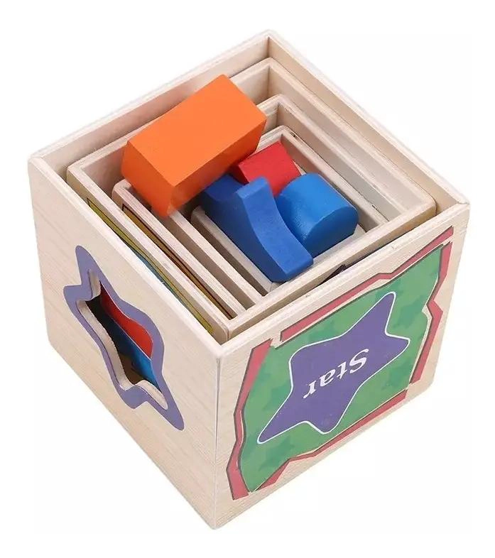 BLOQUES DE CONSTRUCCION DE MADERA PARA APRENDIZAJE INFANTIL - 6