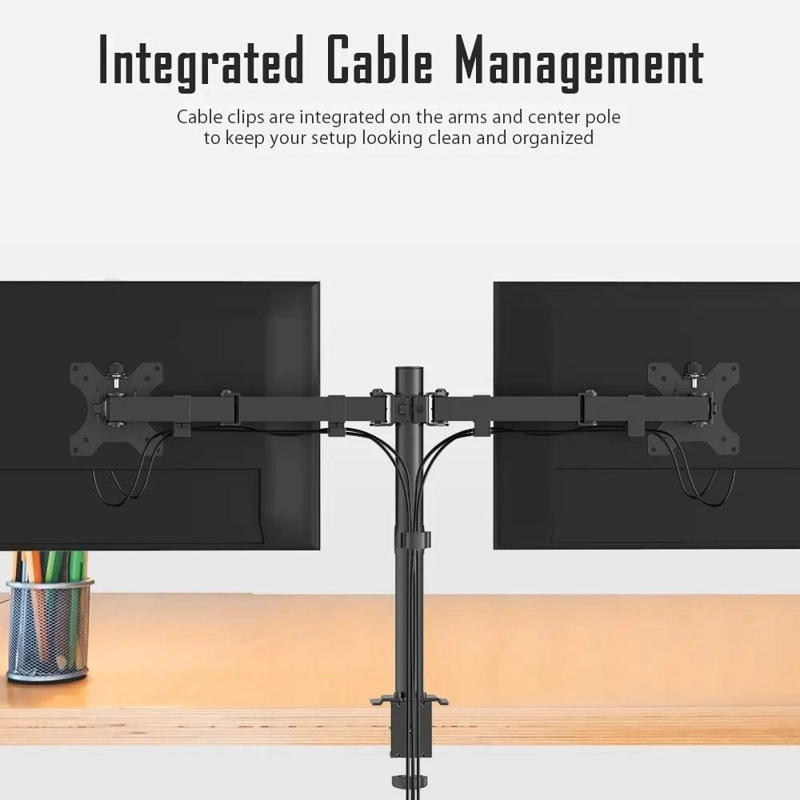 SOPORTE ARTICULADO DOBLE PARA MONITORES DE 13 A 32 PULGADAS - 6