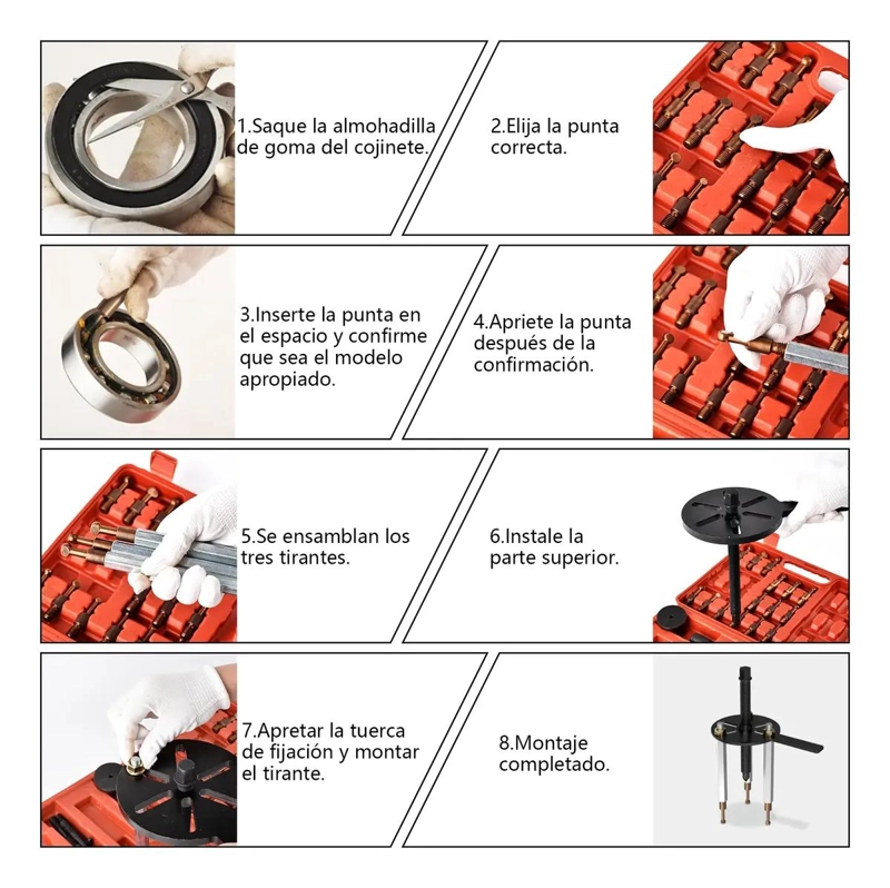 EXTRACTOR DE RODAMIENTO INTERNO UNIVERSAL 28 PIEZAS - 4