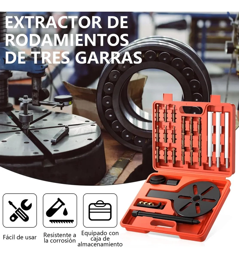 EXTRACTOR DE RODAMIENTO INTERNO UNIVERSAL 28 PIEZAS - 8