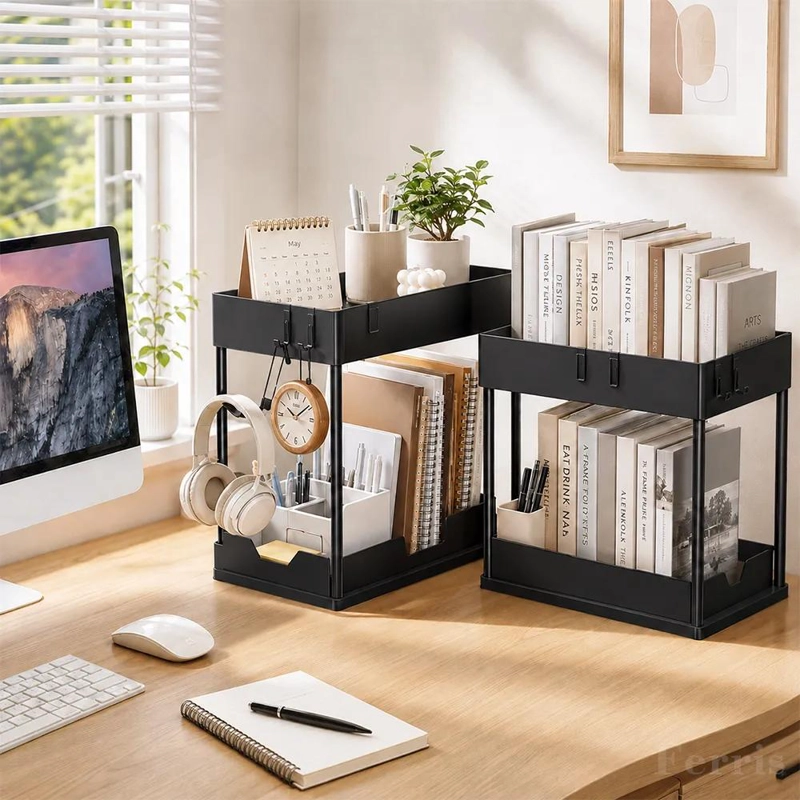 ORGANIZADOR MULTIFUNCIONAL DE 2 NIVELES PARA BAÑO Y COCINA - 7