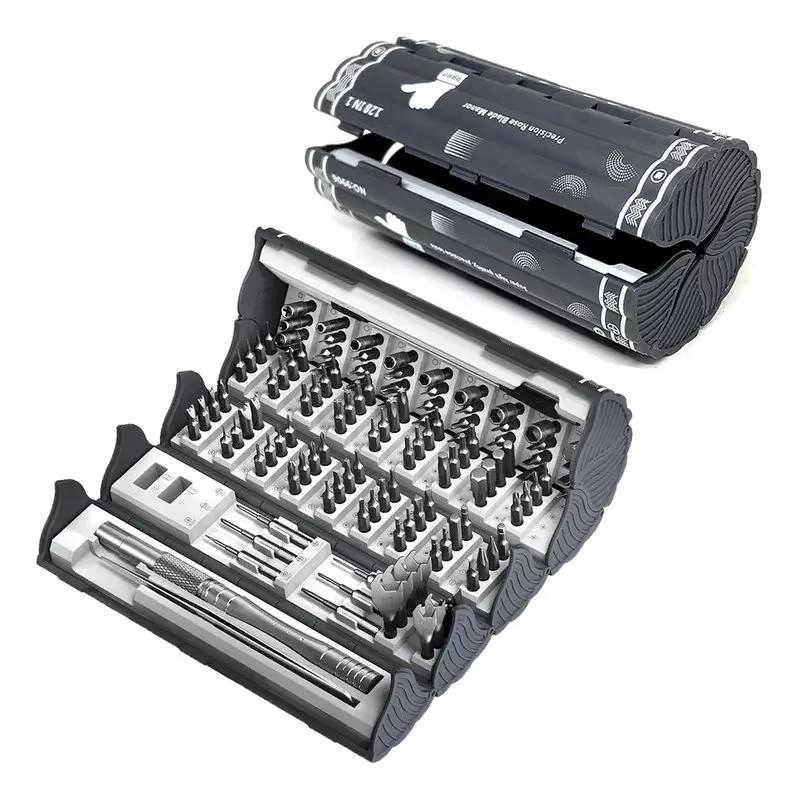 JUEGO DE DESTORNILLADORES DE PRECISION 128 PIEZAS - 1