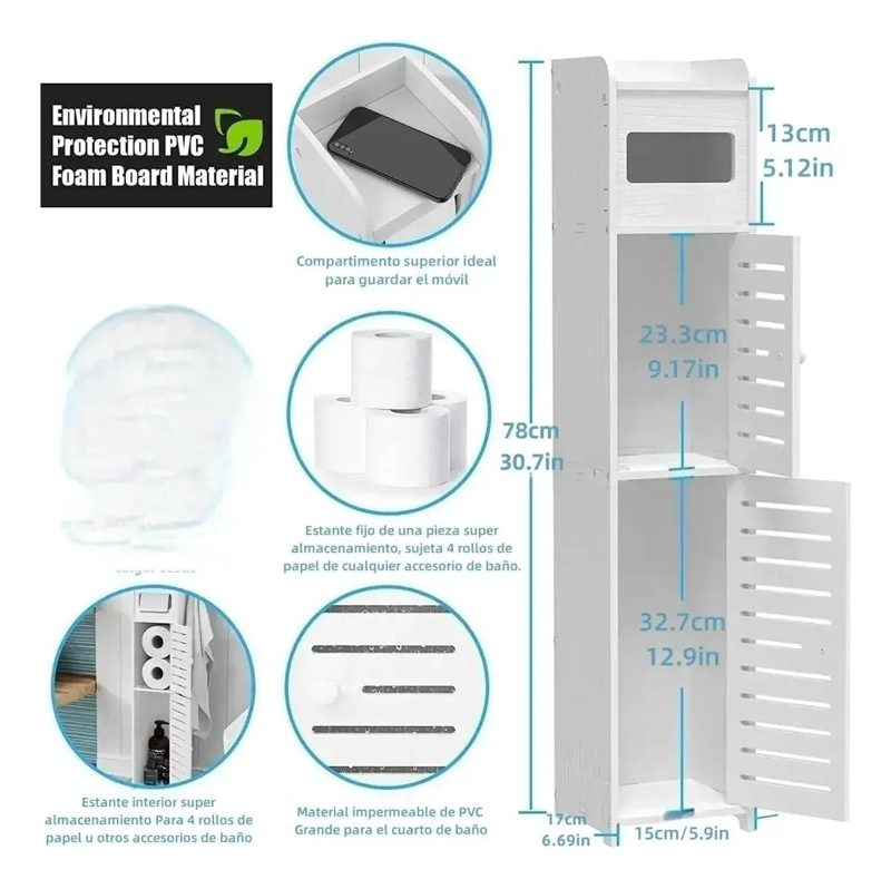 ESTANTE ORGANIZADOR ESQUINERO DE BAÑO CON 4 NIVELES - 3