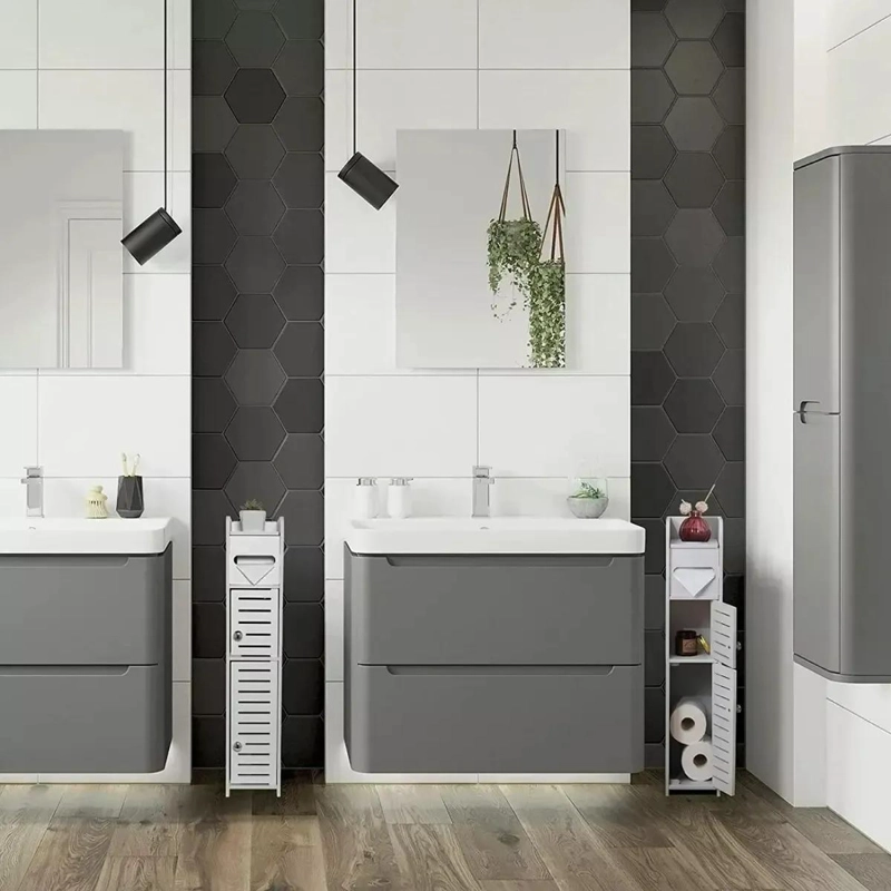 ESTANTE ORGANIZADOR ESQUINERO DE BAÑO CON 4 NIVELES - 4