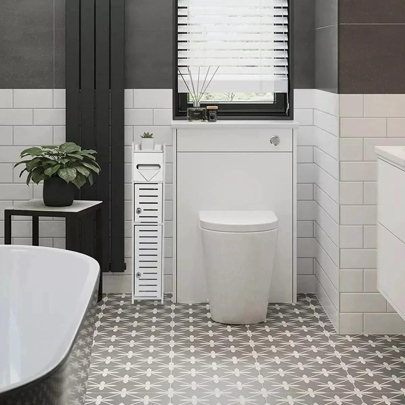 ESTANTE ORGANIZADOR ESQUINERO DE BAÑO CON 4 NIVELES - 6