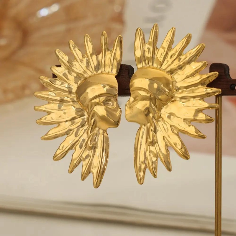 AROS ELEGANTES BAÑADOS EN ORO 18K PARA MUJER - 3