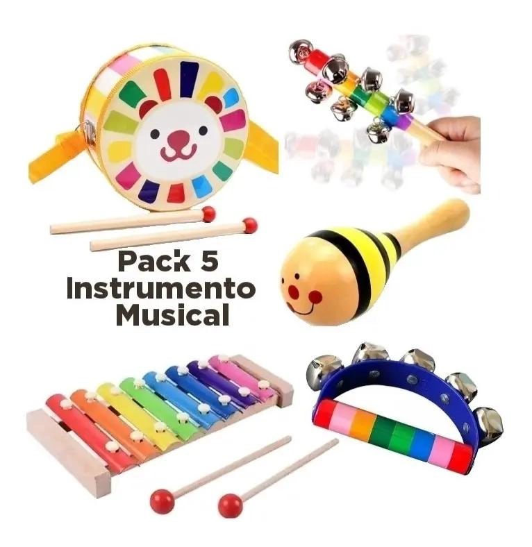 JUGUETES DIDACTICOS MUSICALES DE MADERA PARA NIÑOS - 2