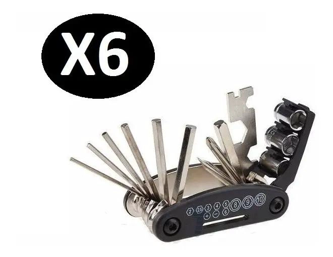PACK 6 MULTIHERRAMIENTA BICICLETA 15 EN 1 - 2