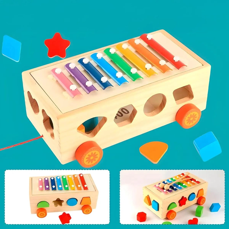 JUGUETE DIDACTICO XILOFONO DE MADERA PARA NIÑOS - 7