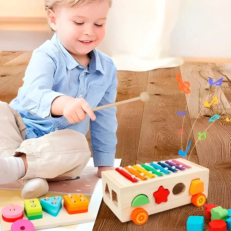 JUGUETE DIDACTICO XILOFONO DE MADERA PARA NIÑOS - 9