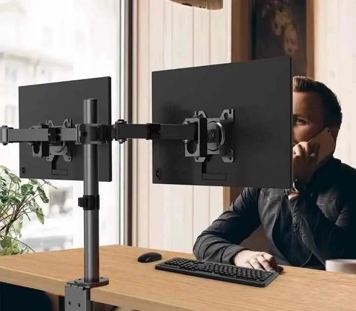 SOPORTE DOBLE ARTICULADO PARA MONITOR Y TV DE 15 A 33 PULGADAS - 4