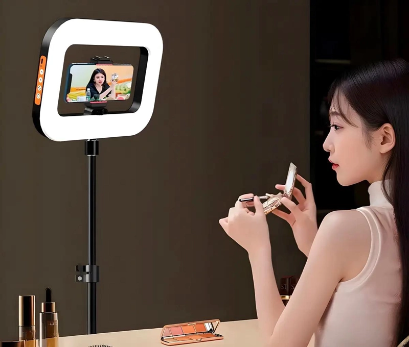 ESTABILIZADOR PORTATIL CON LUZ LED PARA TELE FONOS Y CAMARAS - 8