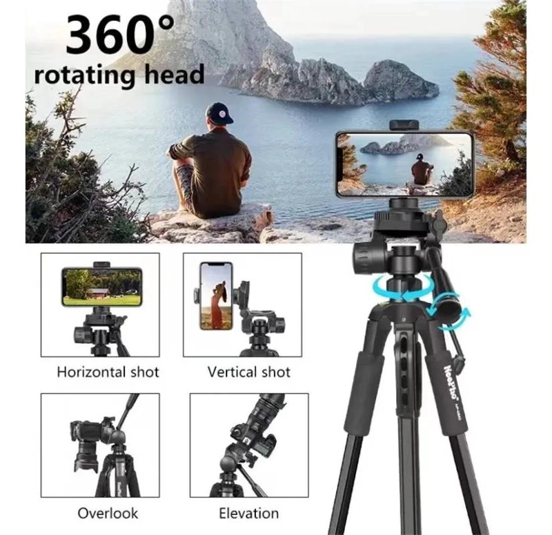 TRIPODE TELESCOPICO PROFESIONAL PARA FOTOGRAFIA Y VIDEO - 5